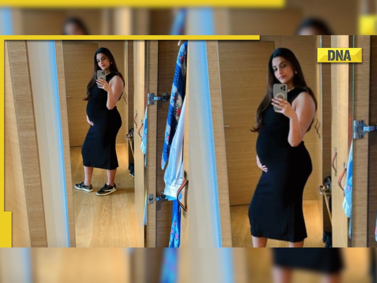 Sonam Kapoor flaunts baby bump in black bodycon dress, mirror selfie goes viral