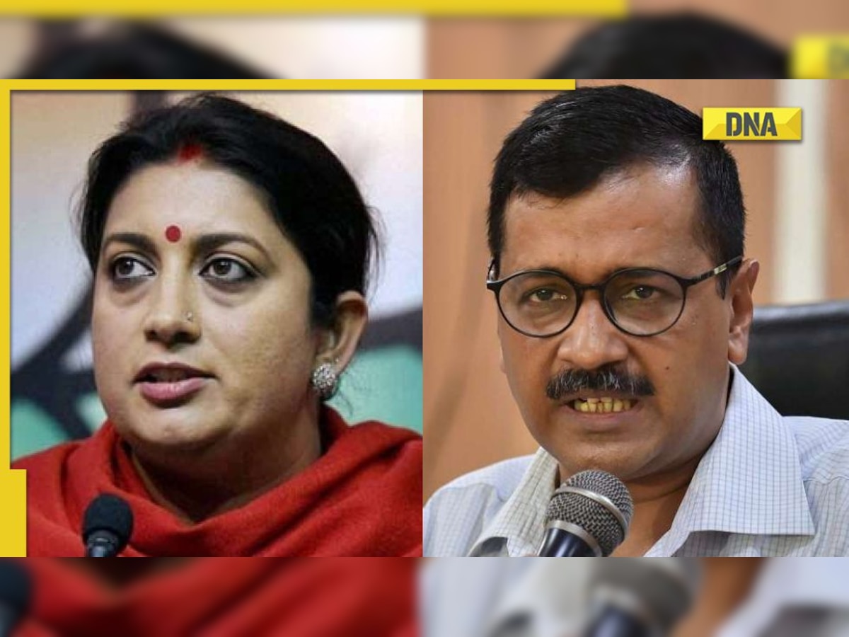 Hawala case: Smriti Irani slams Arvind Kejriwal for giving clean chit to Satyendar Jain