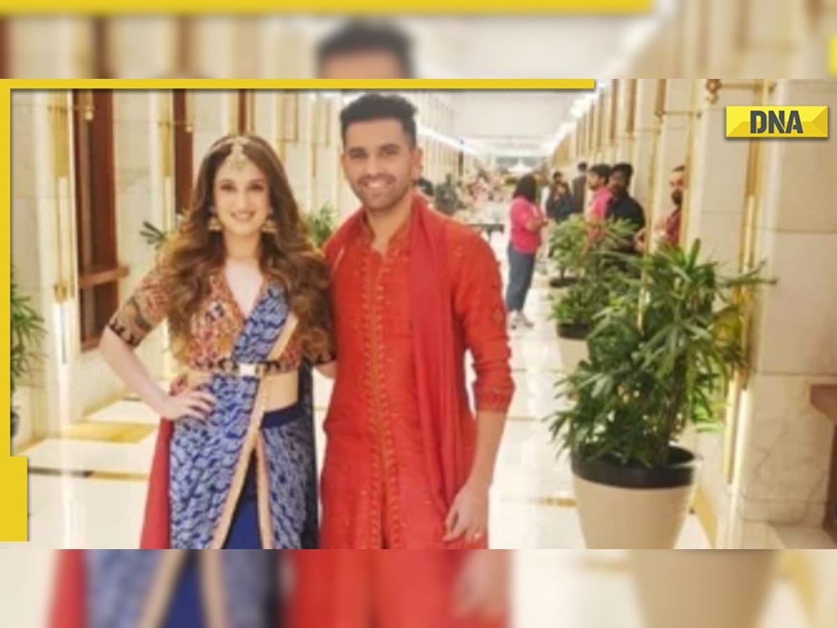 Watch: Deepak Chahar and Jaya Bhardwaj make their way into the sangeet ceremony with a dance 