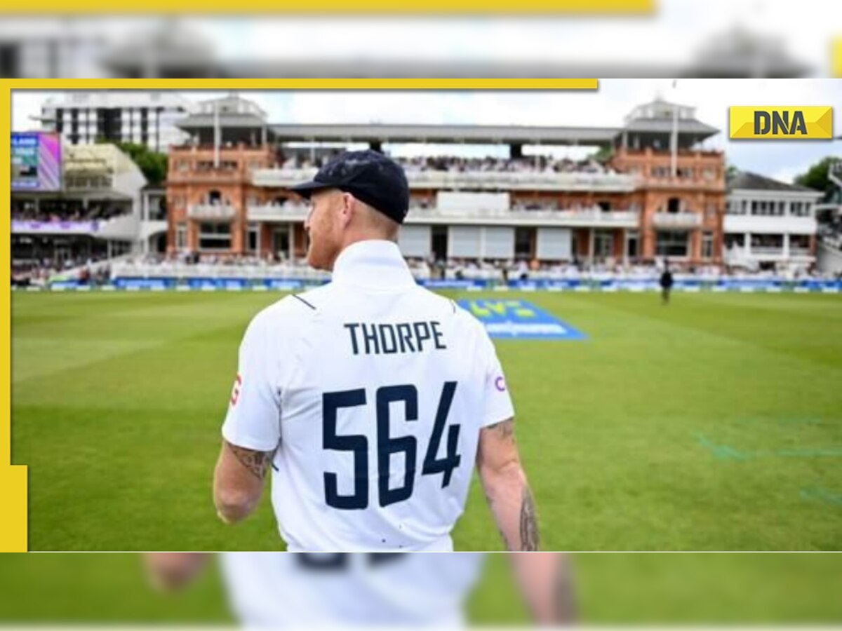 Ben Stokes wears Graham Thorpe's shirt at toss for Lord's Test against New Zealand