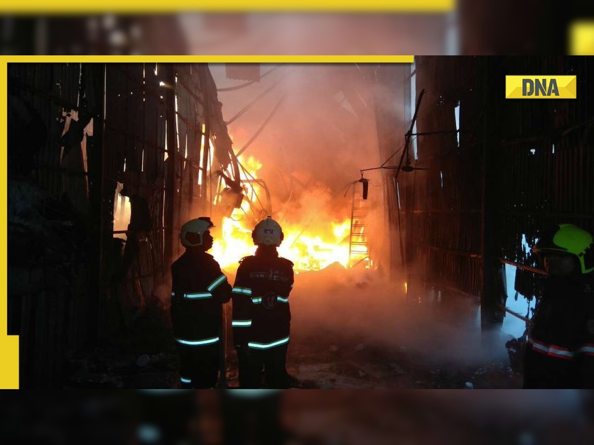 Delhi: Massive fire breaks out at crockery factory in Hamidpur, no casualty reported