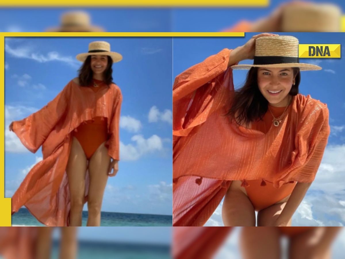 Anushka Sharma looks sizzling hot in orange monokini, shares photos on  Instagram