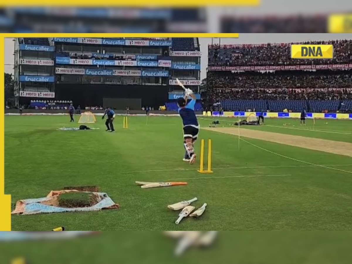 Watch: Team India practice at Cuttack's Barabati Stadium, thousands of fans gather