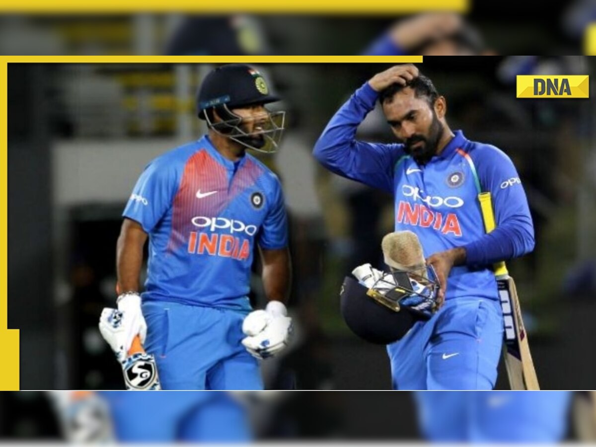 Netizens question Rishabh Pant's tactics after he sends Axar Patel ahead of Dinesh Karthik