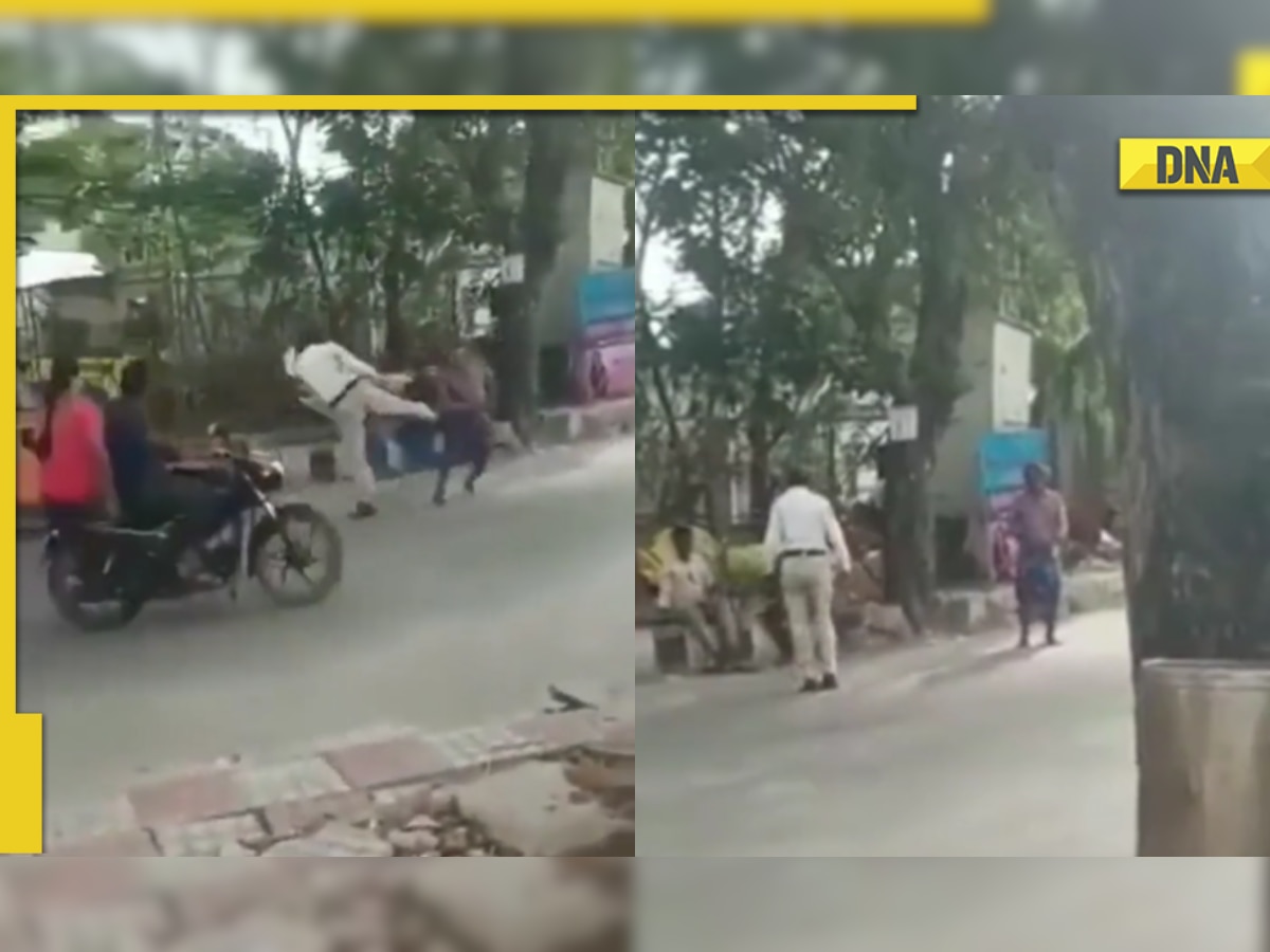 Andhra Pradesh traffic cop suspended after video of him thrashing a drunk man went viral