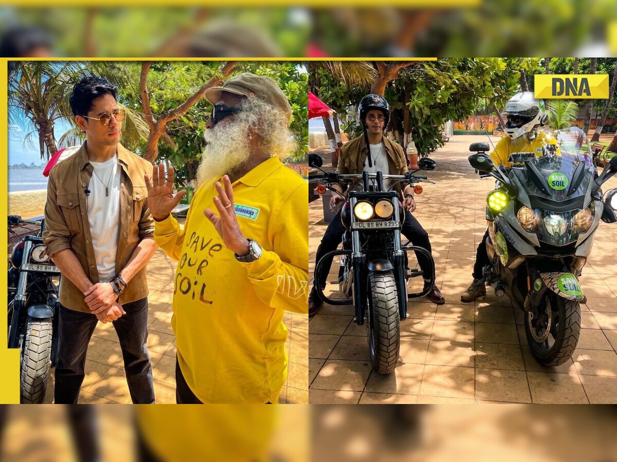 Sidharth Malhotra goes on bike ride with Sadhguru, shares photos