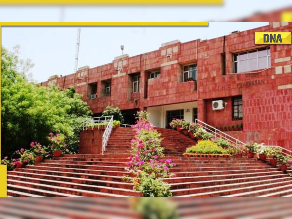 JNU Students' Union stage protest demanding resumption of offline classes for SIS students