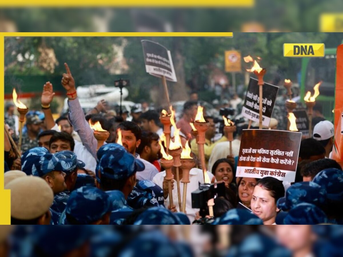 Agnipath scheme: Youth Congress workers stage protest near Jantar Mantar in Delhi