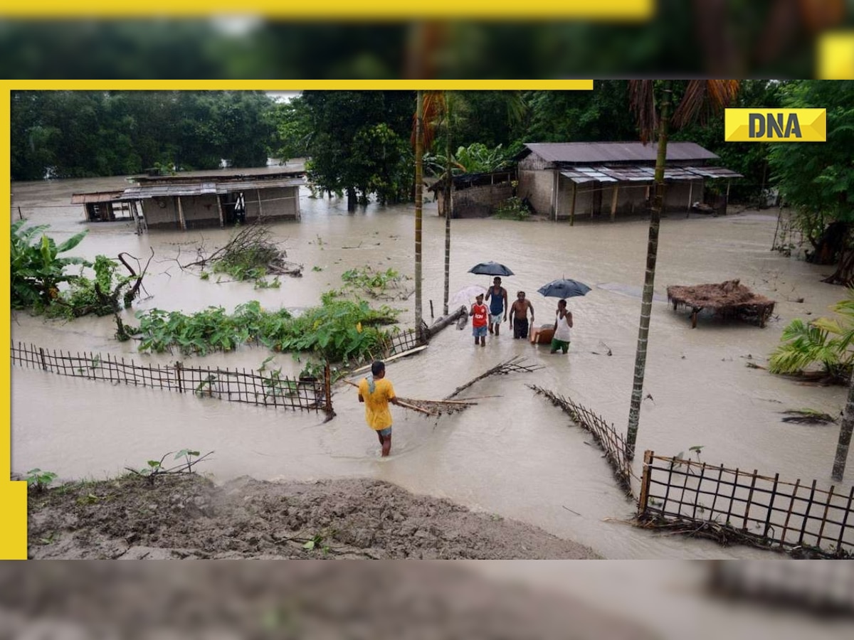 Assam floods: Manas, Brahmaputra rivers flowing above danger mark, 4 dead in last 24 hours