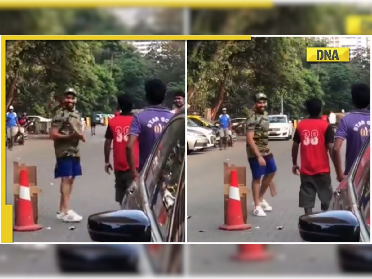 Rohit Sharma smacks sixes as he plays gully cricket before India's tour of England