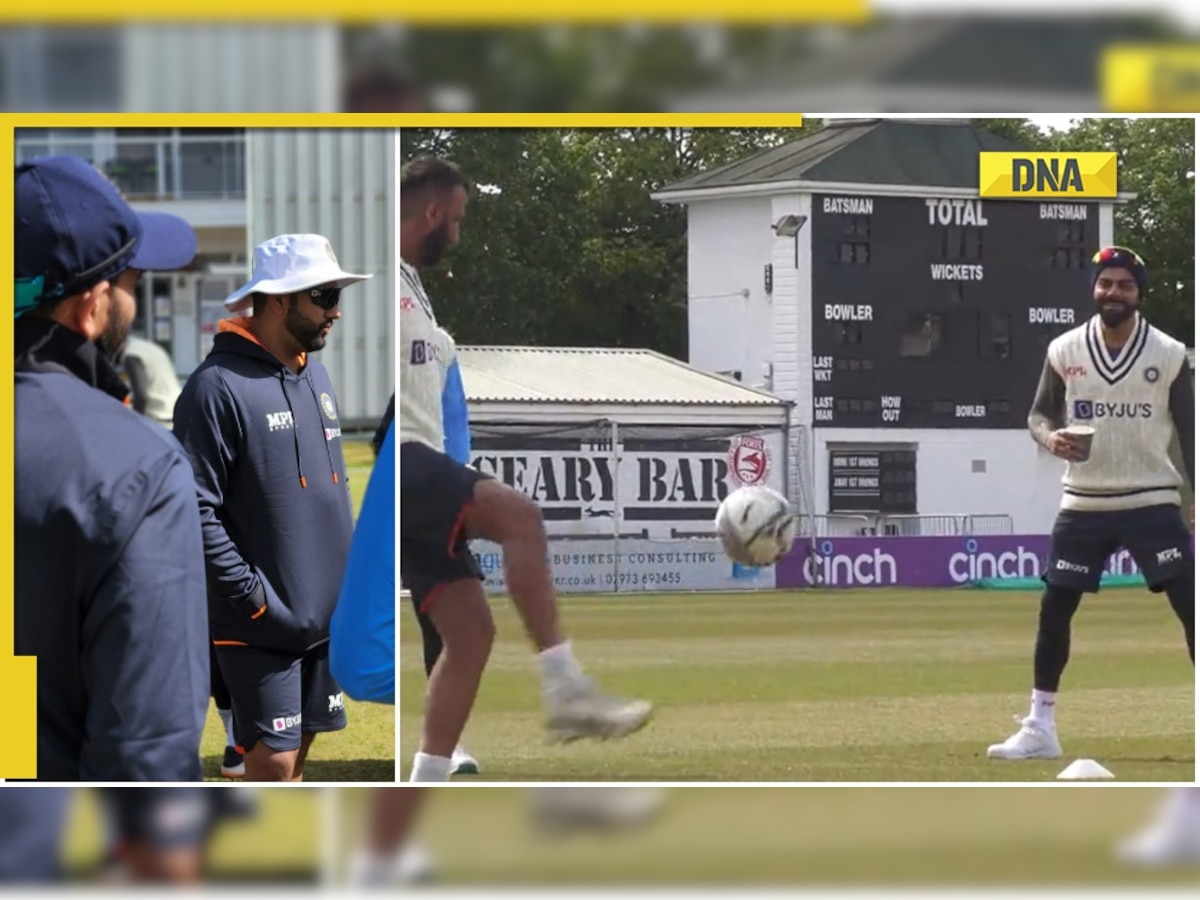 India vs England: Virat Kohli plays football, Rohit Sharma sweats it out in Leicester