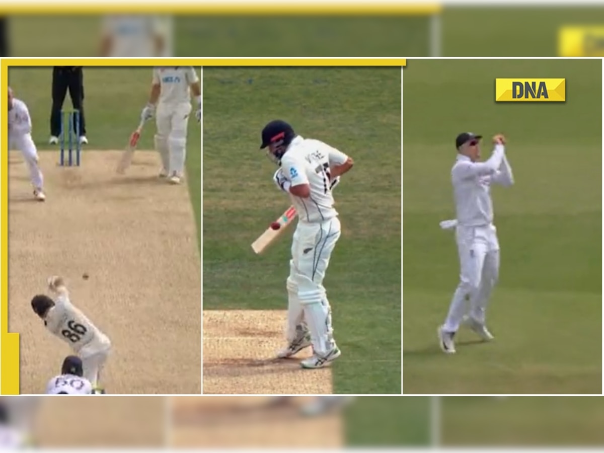 New Zealand vs England: Henry Nicholls out in the strangest dismissal you'll ever see