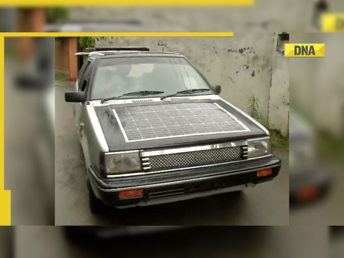 Jammu and Kashmir: Innovative math teacher builds solar-powered electric car in