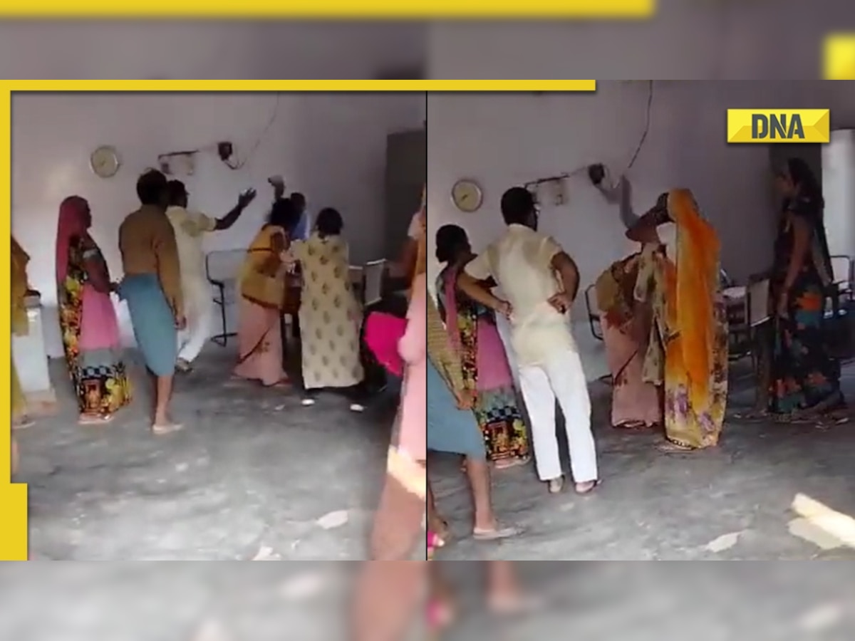 UP shocker: Government school principal beats woman Shiksha Mitra with shoes for coming late, video goes viral