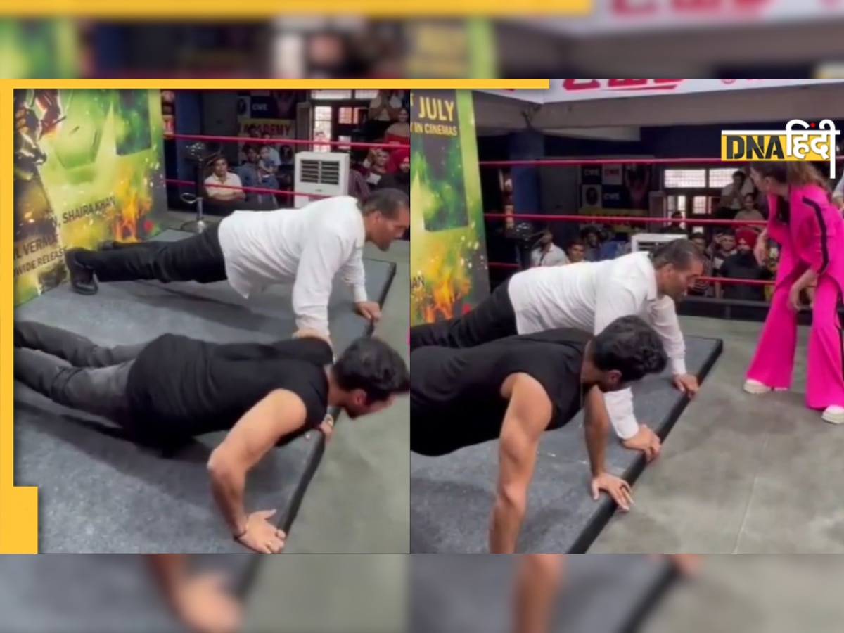 Aditya Roy Kapoor ने The Great Khali के साथ किया पुशअप्स चैलेंज, Video वायरल 