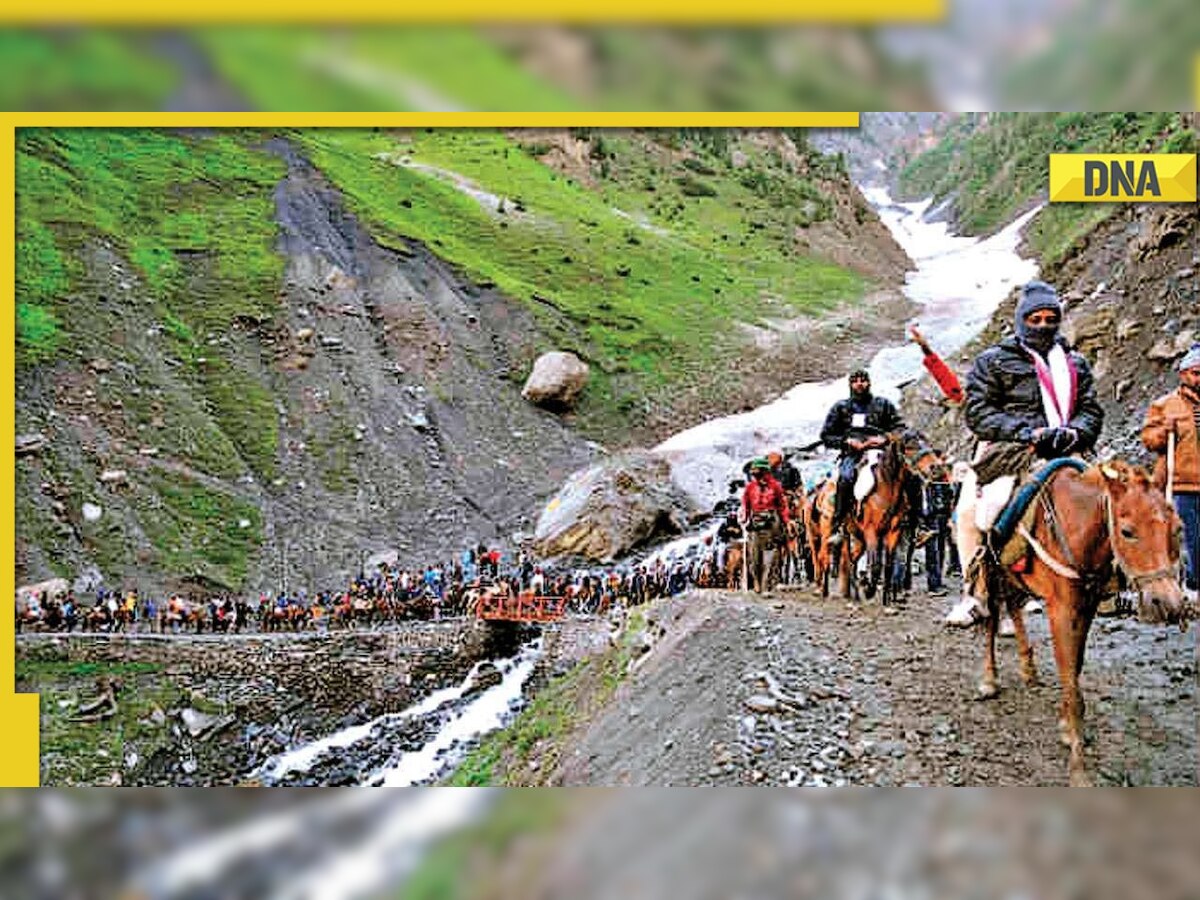 Amarnath Yatra 2022 begins, LG Manoj Sinha performs puja at cave shrine