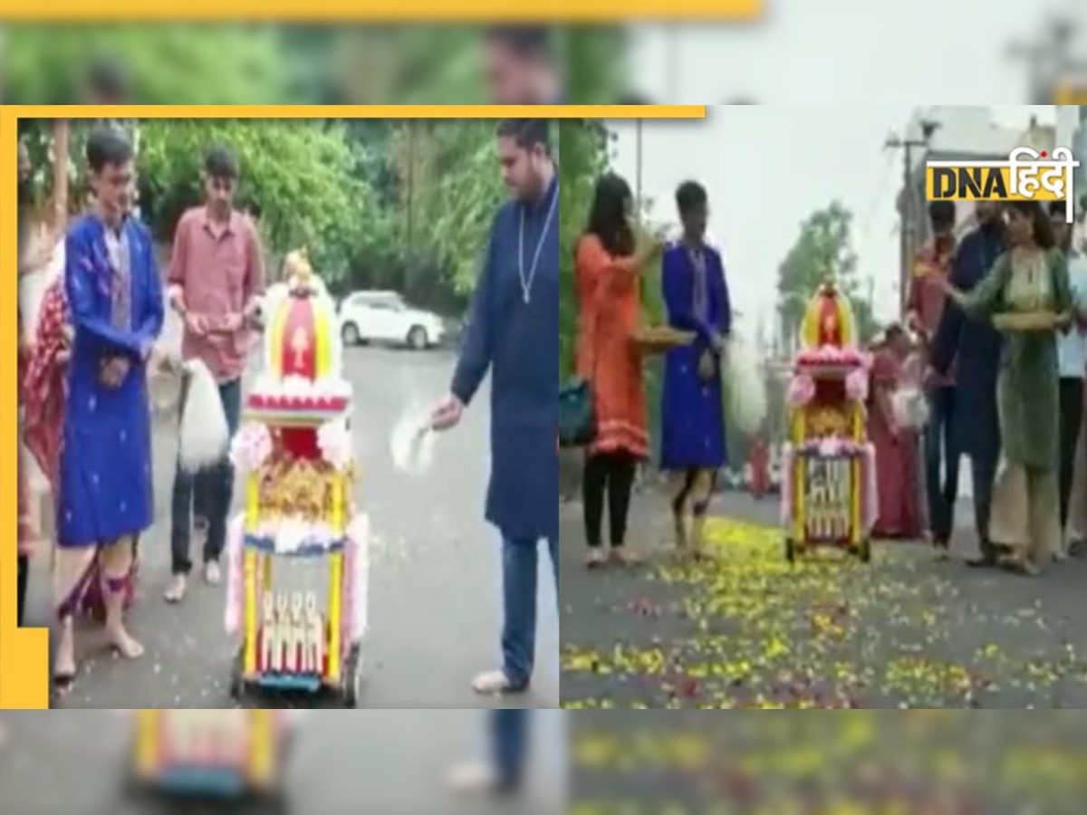 गुजरात में लोगों ने निकाली Robotic Rathyatra, खूब वायरल हो रहा वीडियो