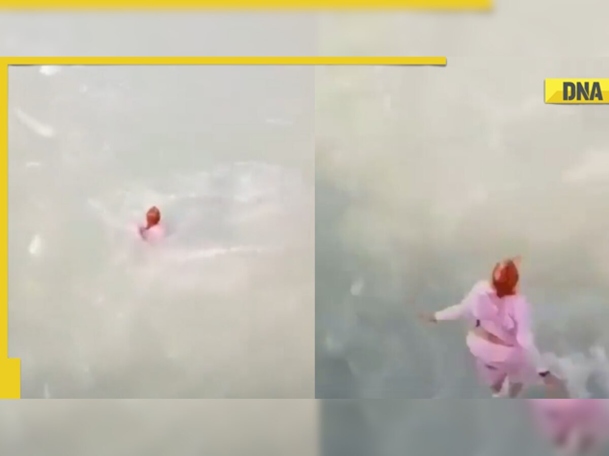 Elderly woman dives into Ganga River from bridge, Twitterati applauds her ‘courage’ in viral video