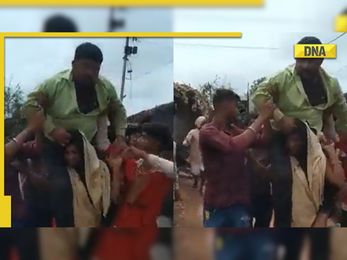 Mp Woman Thrashed Forced To Carry Husband On Shoulders Over Alleged Affair Watch Video