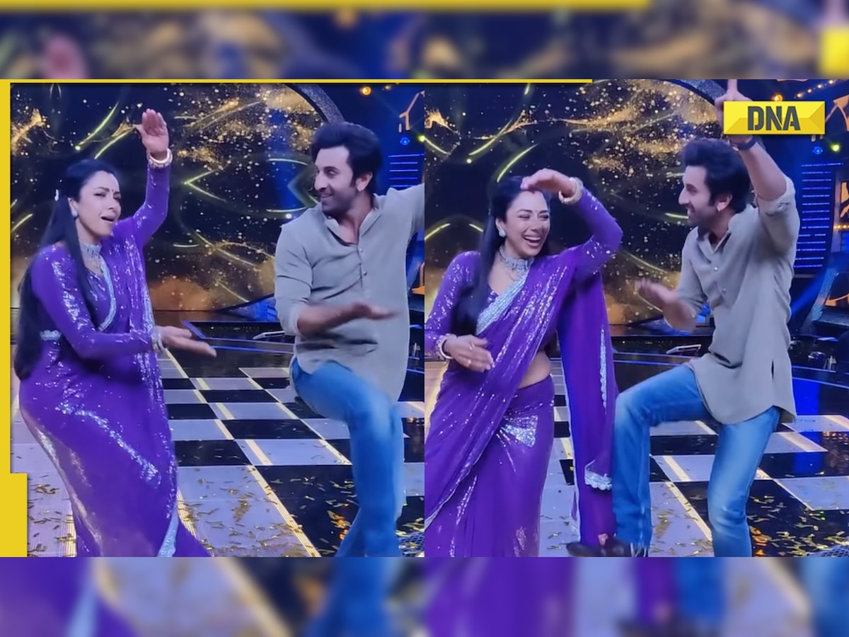 Ranbir Kapoor dances to Shamshera song Ji Huzoor with Anupamaa star Rupali Ganguly, video goes viral