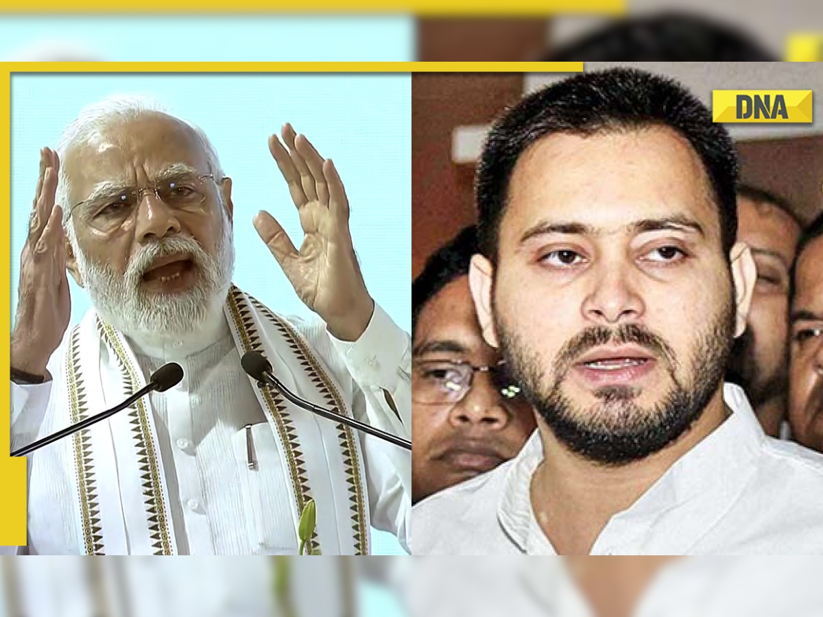 ‘Wazan thoda kam karo’: During Bihar visit, PM Modi urges RJD leader Tejashwi Yadav to lose weight