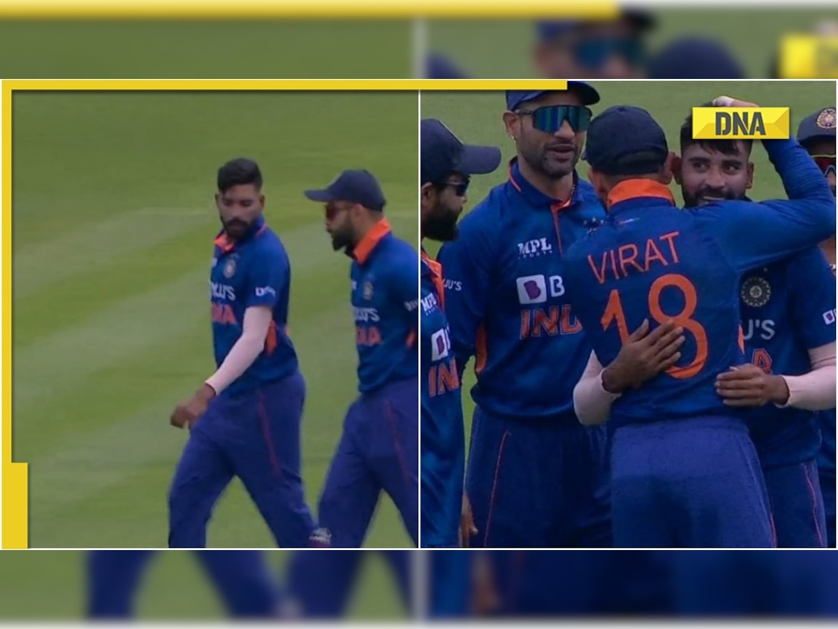 Virat Kohli gives advice to Mohammed Siraj, he dismisses Joe Root on duck, see viral pic