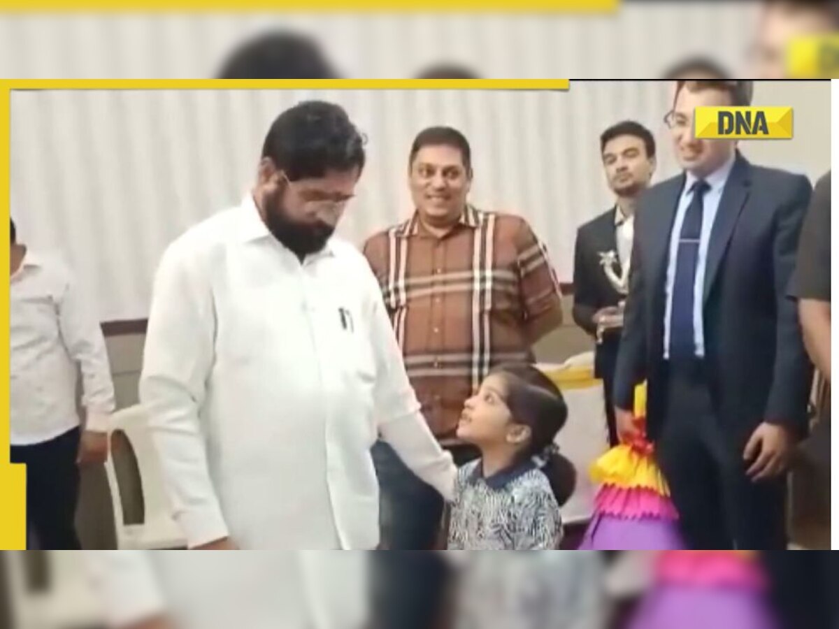 Viral Video: Maharashtra girl asks Eknath Shinde if she can become CM, help flood victims