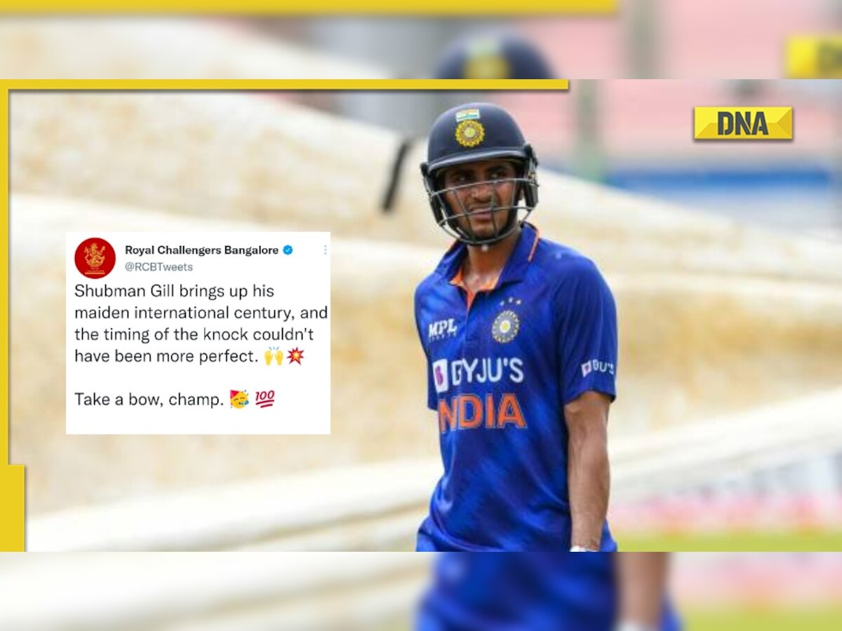 IND vs WI 3rd ODI: RCB trolled after congratulating Shubman Gill for his ton, delete tweet later