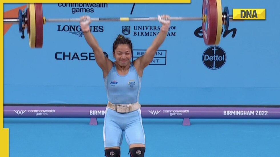 CWG 2022 Watch Mirabai Chanus gold medal winning lift of 109 kg, video viral