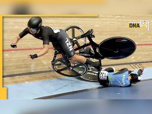 Commonwealth Games 2022: ट्रैक पर साइकिलिस्ट मीनाक्षी का जोरदार एक्सीडेंट, देखें वीडियो