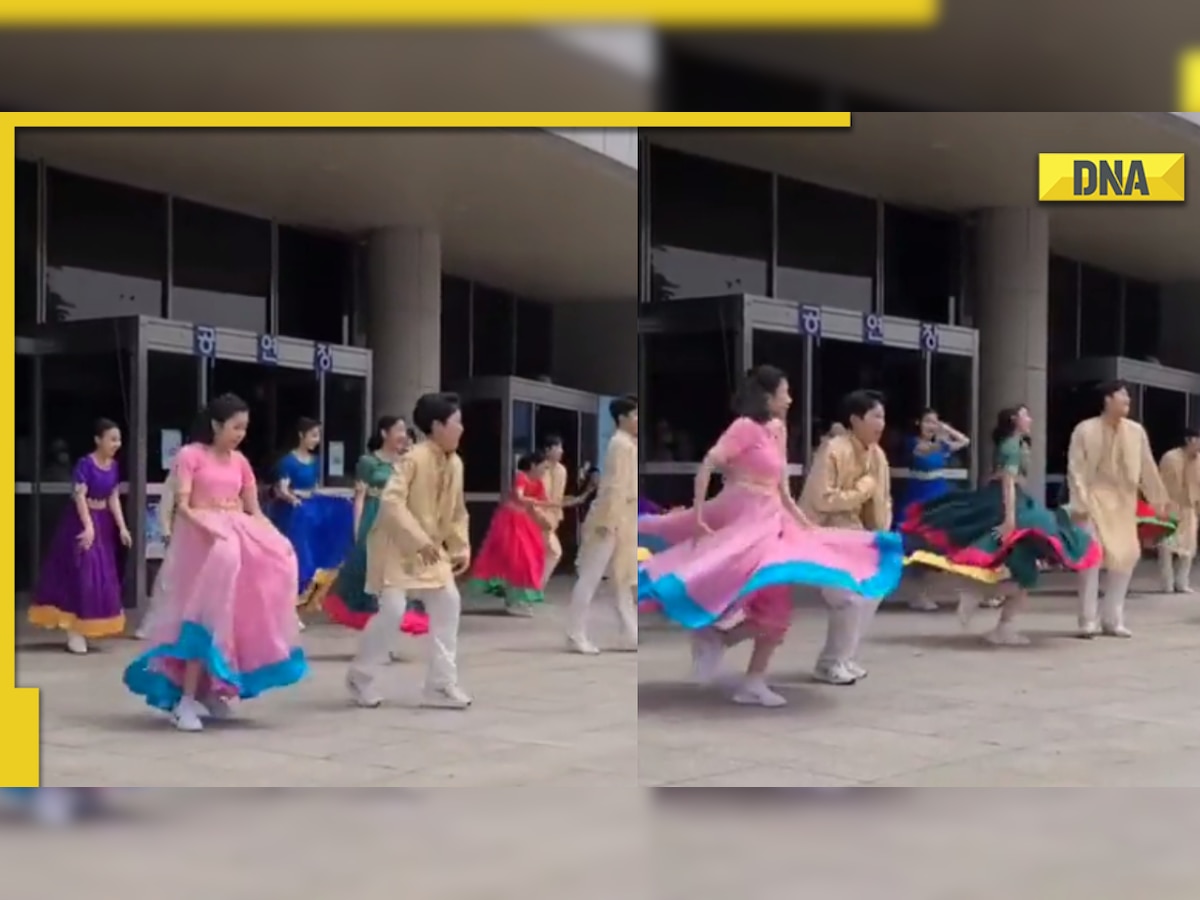 Korean Students groove to Madhuri Dixit's famous song 'Ghaghra', watch viral video