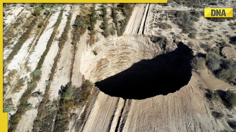 Mysterious giant sinkhole appears in Chile, pic released