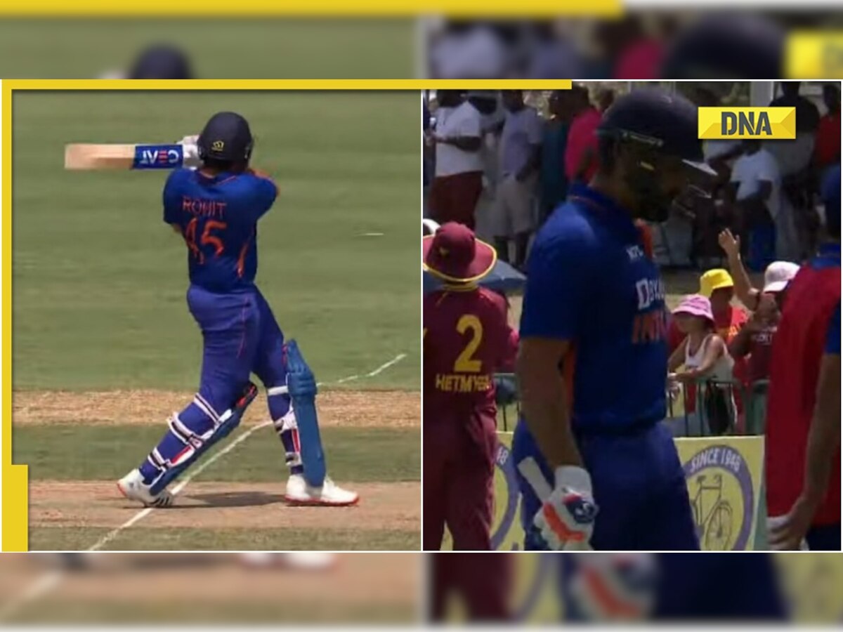 IND vs WI 3rd T20I: Rohit Sharma walks off retired hurt after suffering back spasm