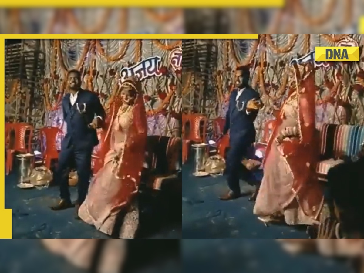 Bride and groom's impressive dance on Govinda, Karishma Kapoor's song goes VIRAL, netizens term them 'perfect couple'