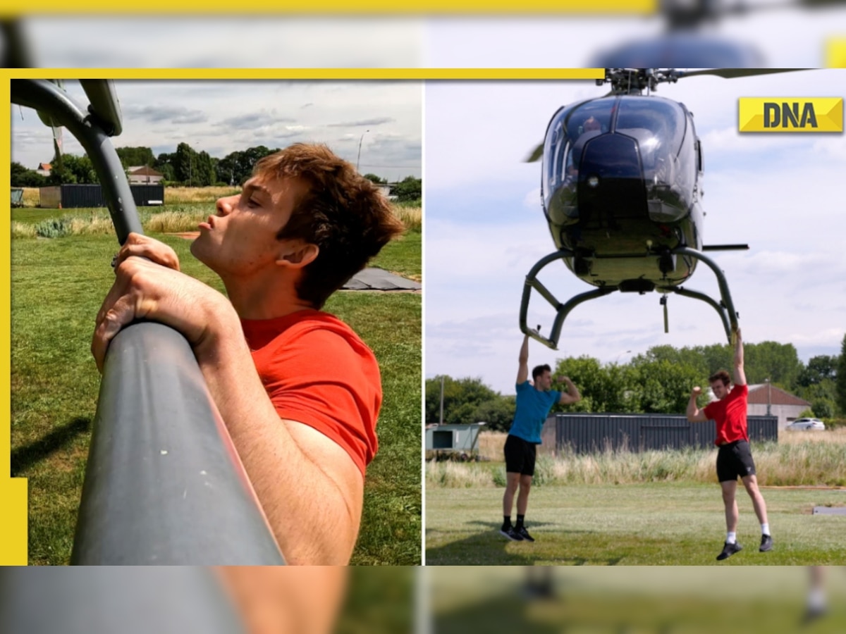 Video: Fitness YouTuber breaks Guinness World Record by doing 25 helicopter pull-ups