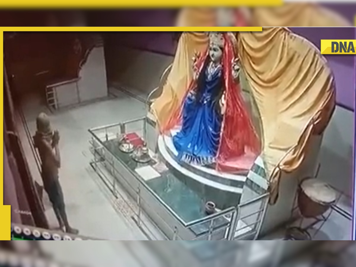 'Sorry god, I have to do this': MP thief bows to goddess idol before stealing donation box