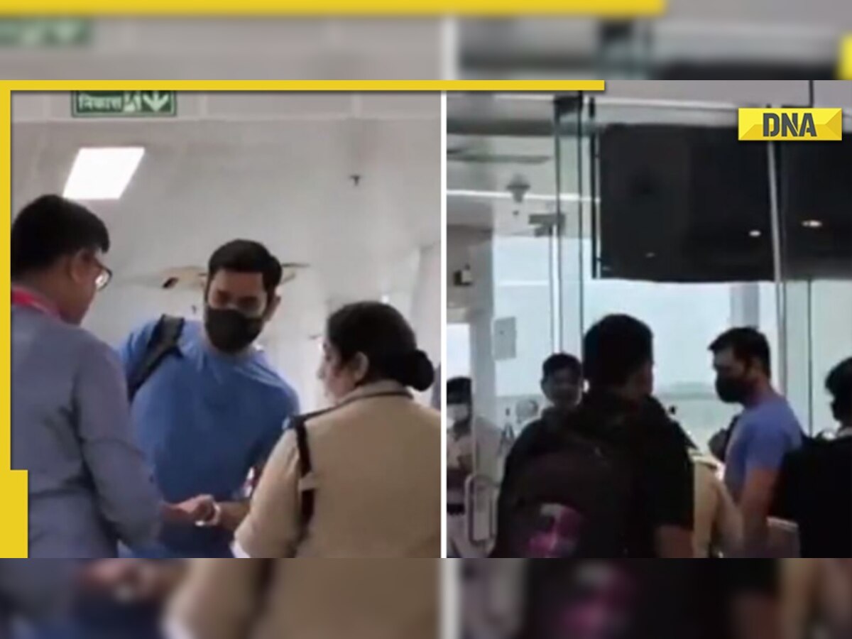 Watch: MS Dhoni's heart-warming gesture at the Ranchi airport that is winning hearts all over  