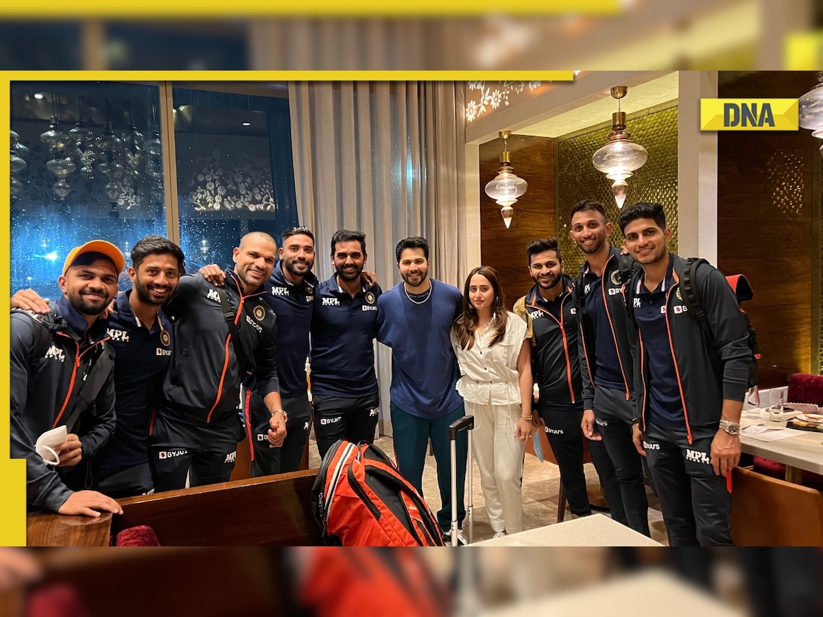 Varun Dhawan, wife Natasha Dalal meet Indian Cricket Team at Mumbai airport, photos go viral