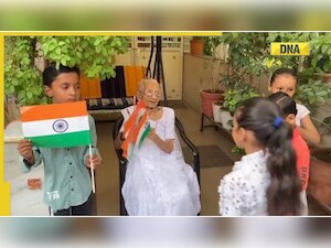  'Har Ghar Tiranga' campaign: PM Narendra Modi's mother distributes national flags