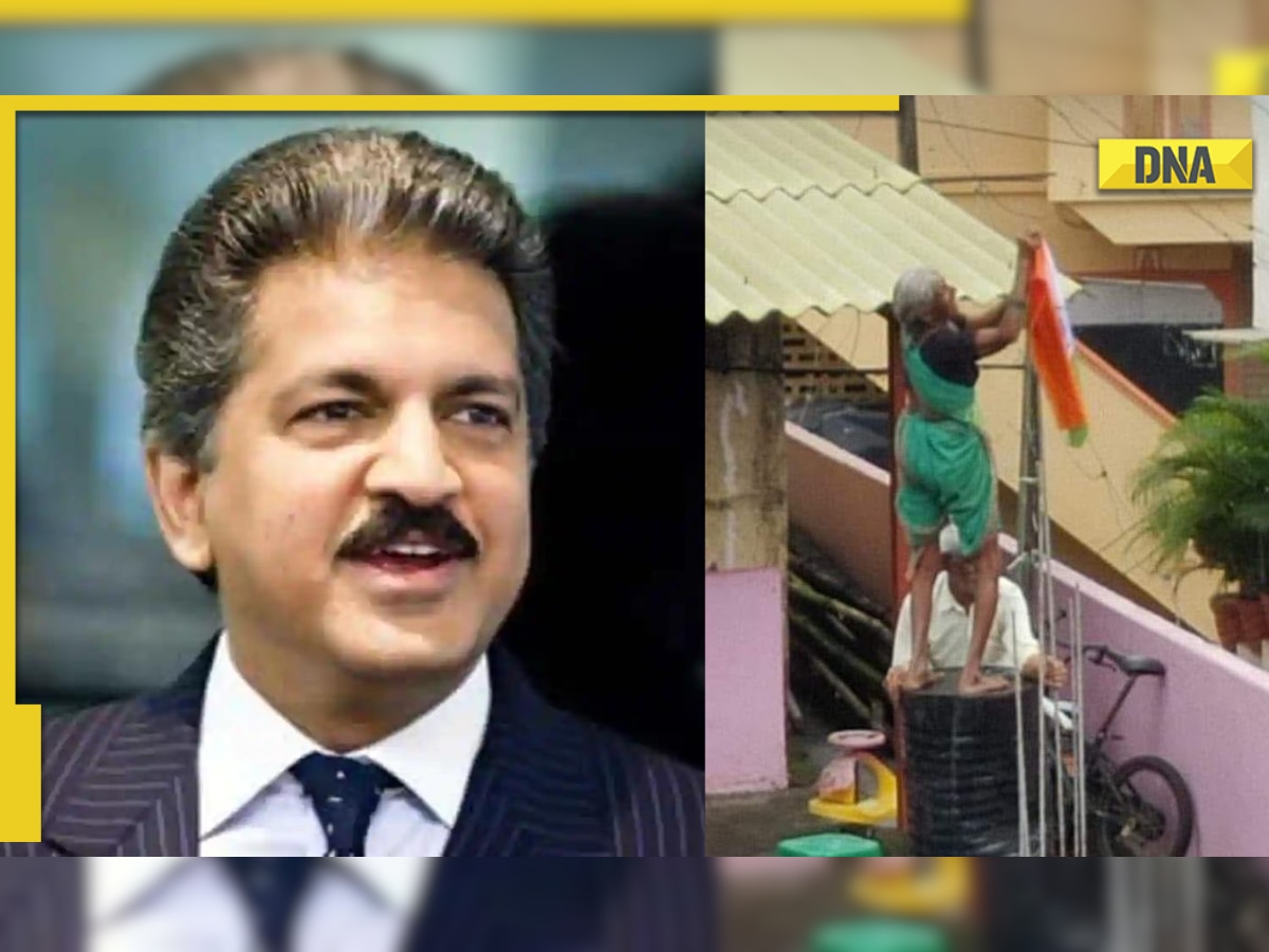 'Har Ghar Tiranga' campaign: Anand Mahindra shares touching photo of elderly couple hoisting Tricolour