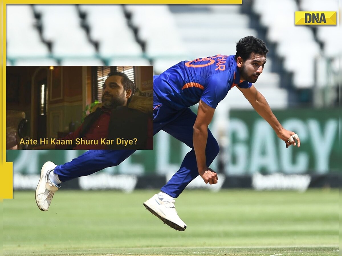 'Aate hi kaam shuru': Deepak Chahar marks comeback with 3 wicket spell, netizens react with memes