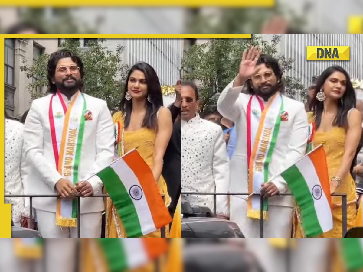 Allu Arjuns Pushpa Gesture At New Yorks India Day Parade Wins Hearts Viral Video 