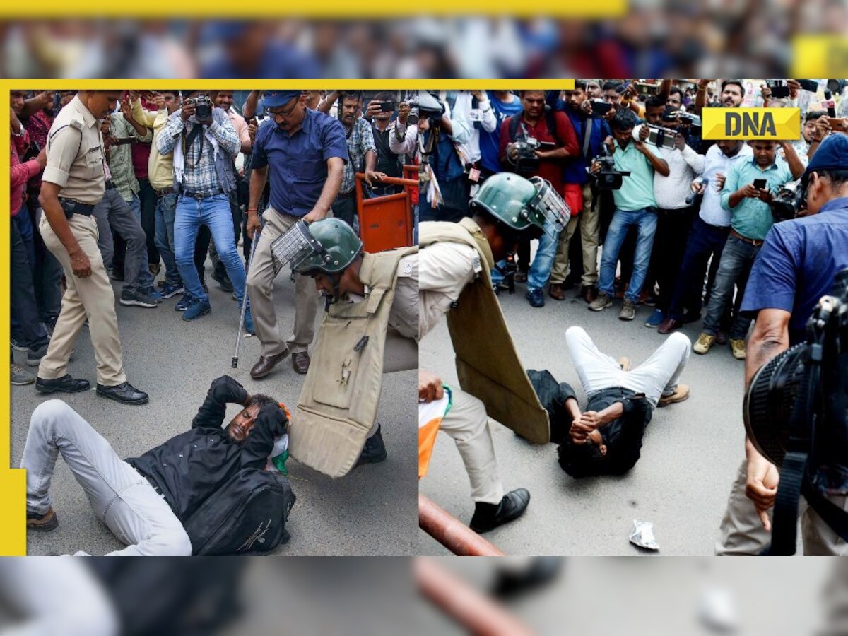 On cam: Patna official rains brutal lathi blows on protester holding tricolour aloft