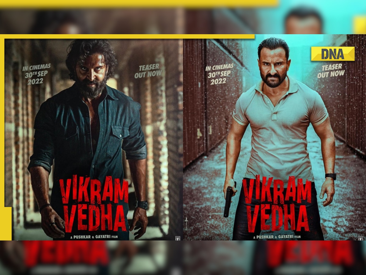 Vikram Vedha teaser: Hrithik Roshan-Saif Ali Khan's film promises drama and mind-blowing action sequences