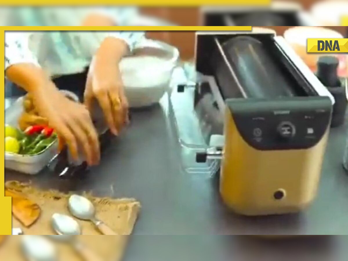 This automatic dosa maker 'prints' dosas and netizens are not impressed.  Watch