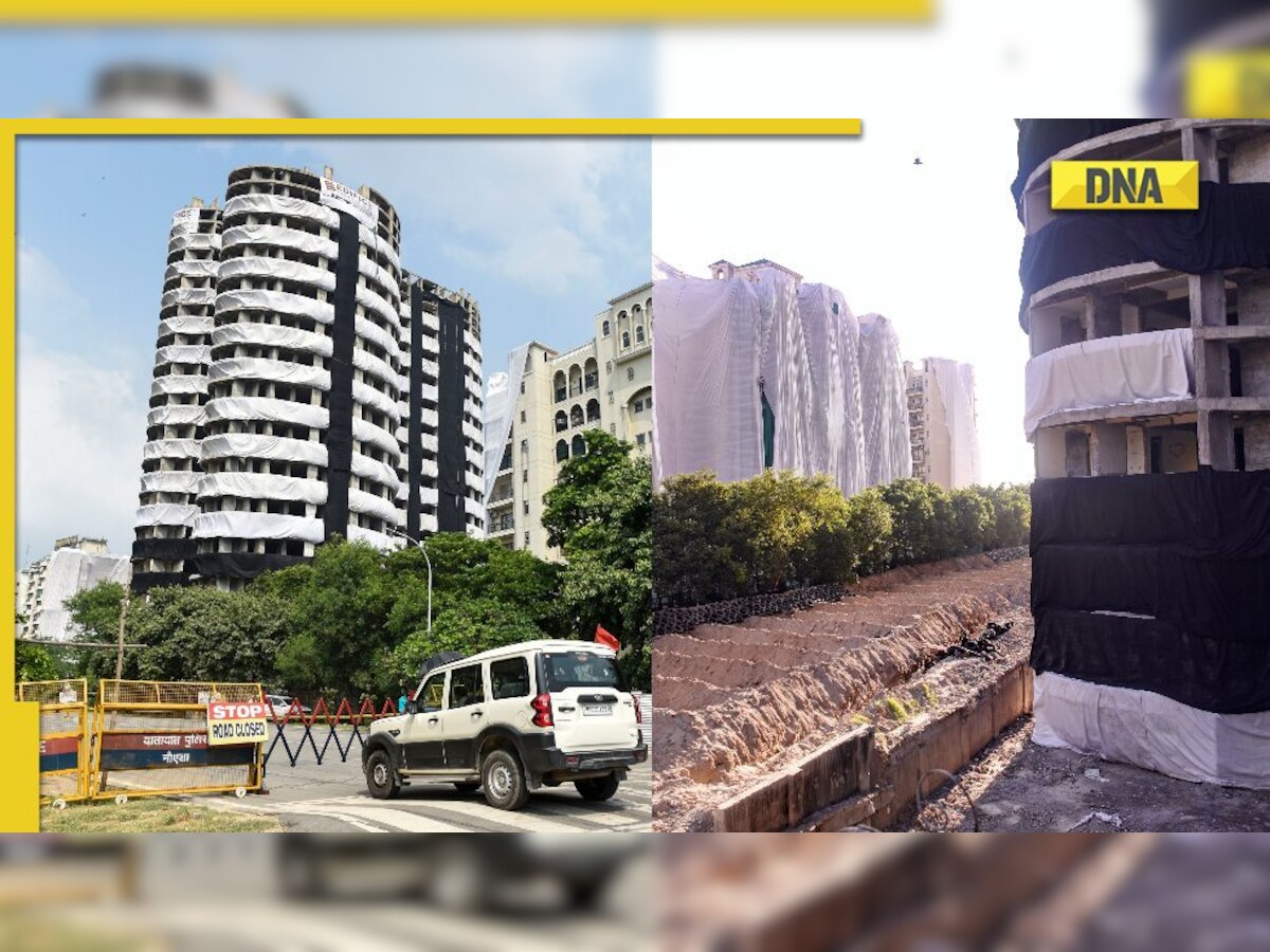 Noida Twin Towers Demolition LIVE Updates: Experts say towers to collapse in 15 seconds