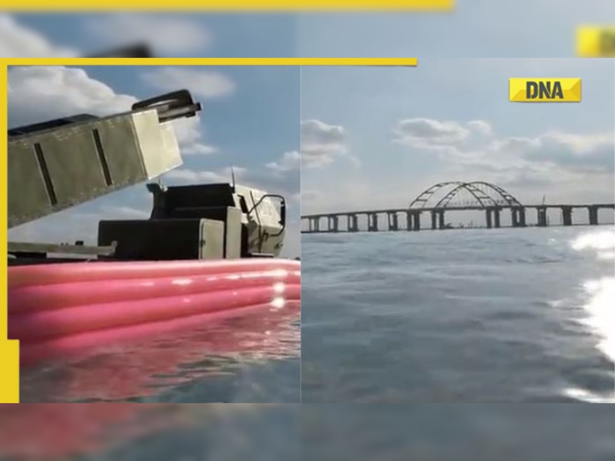 Viral video: Ukraine threatens Russia with inflatable MLRS pointed at Crimean Kerch Bridge