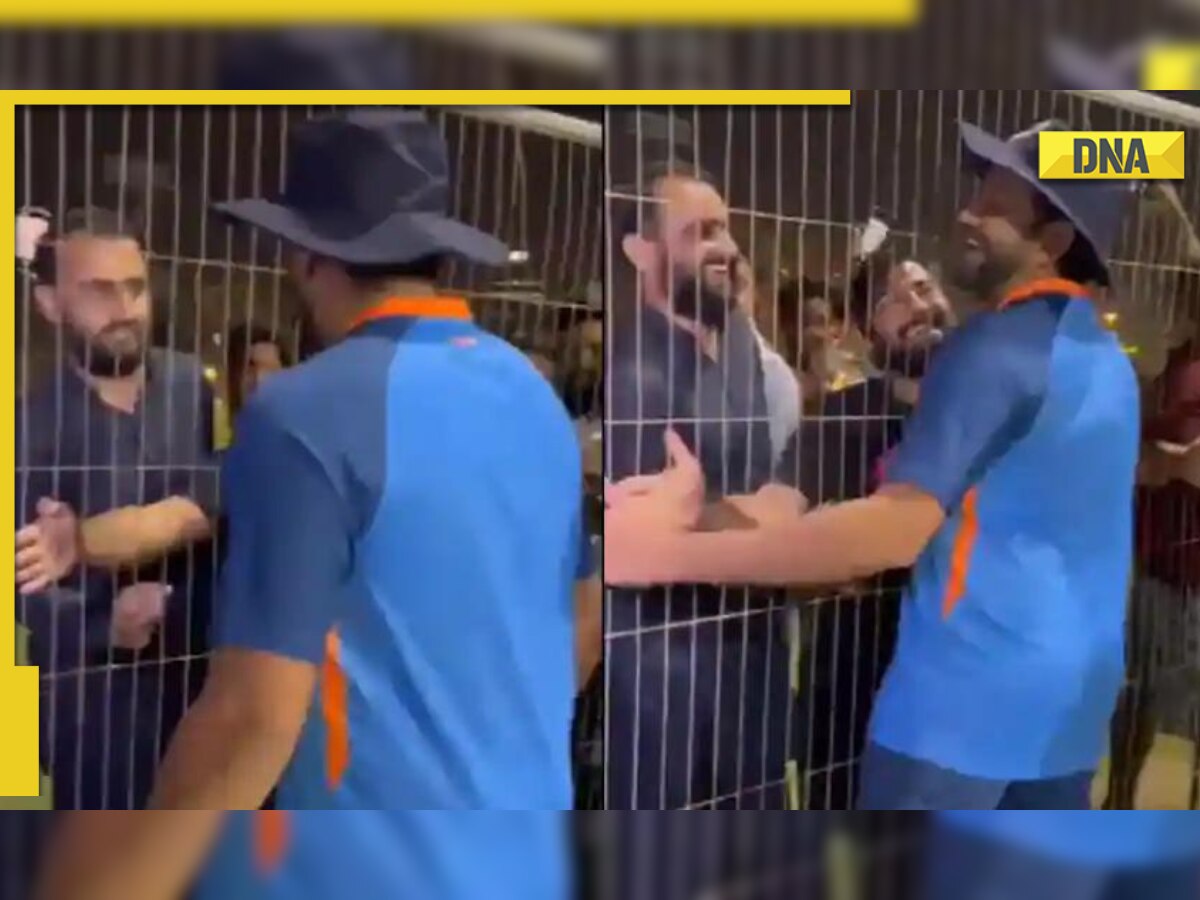 Heartwarming! Pakistani fan requests Rohit Sharma for a special hug ; See how Team India skipper reacted