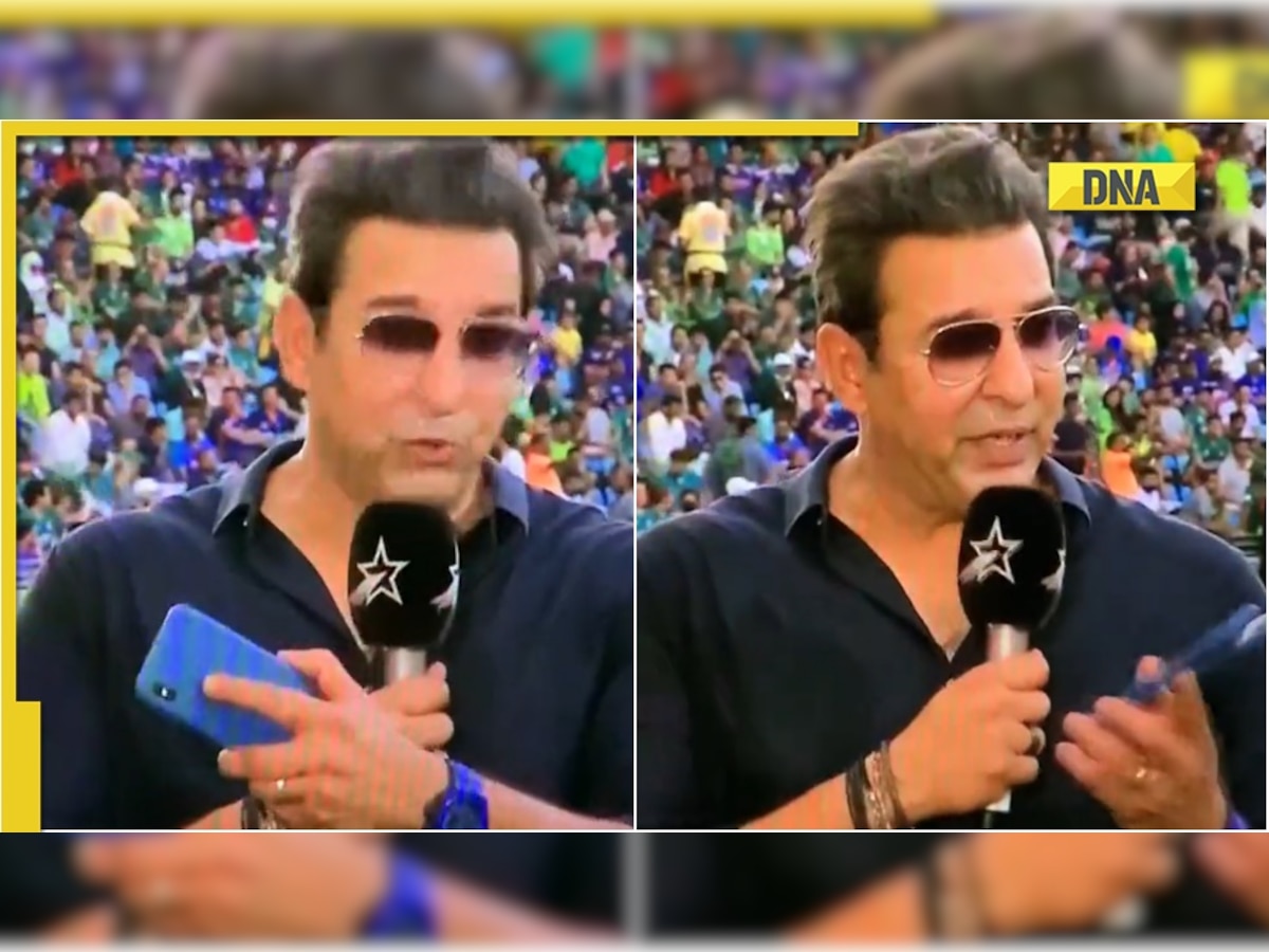 Watch: Wasim Akram lashes out at broadcasters on-air for showing wrong Pakistani team