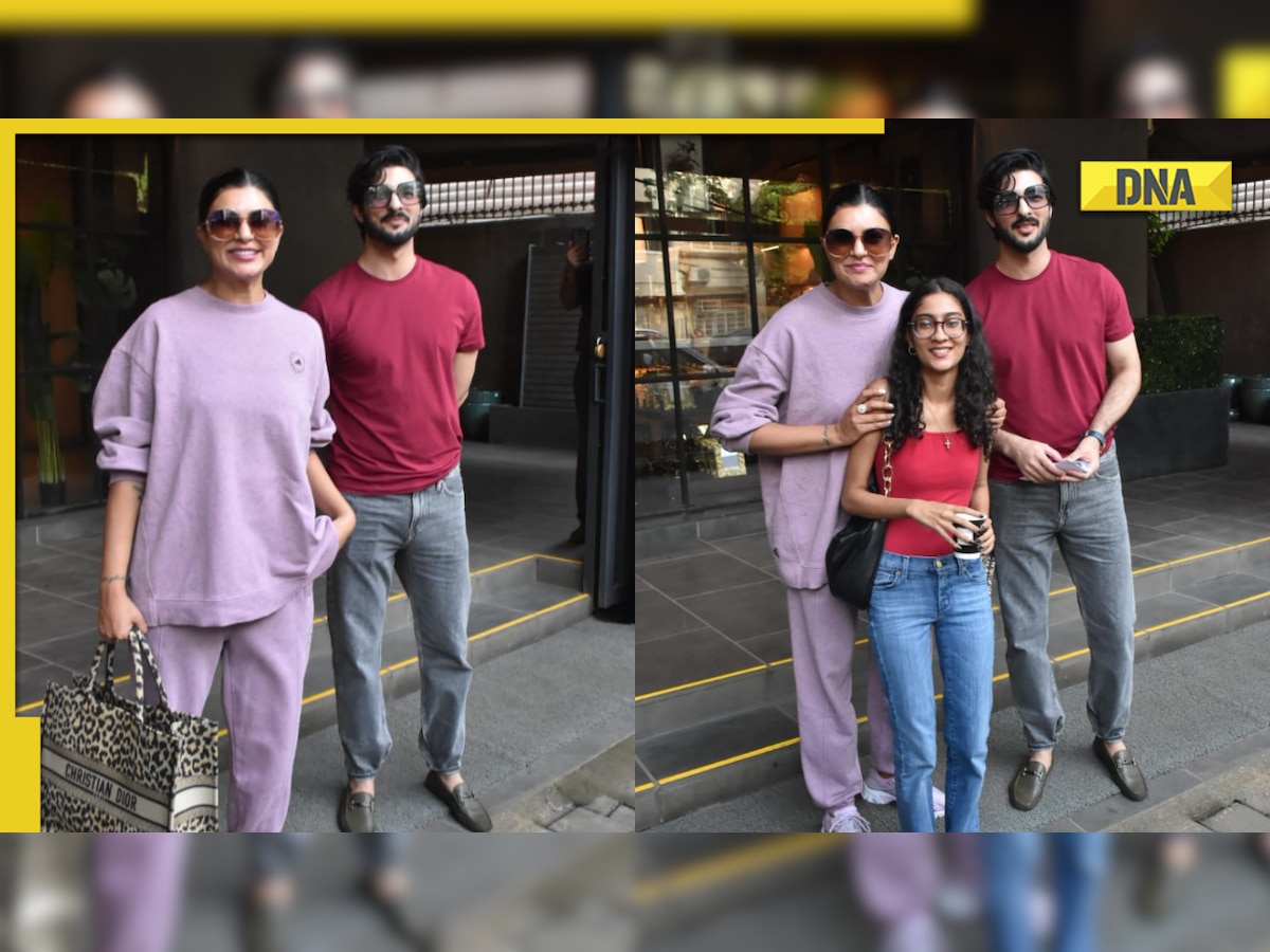 Sushmita Sen steps out with ex-beau Rohman Shawl and daughter Renee, netizens ask 'Lalit bhai kaha hai?'